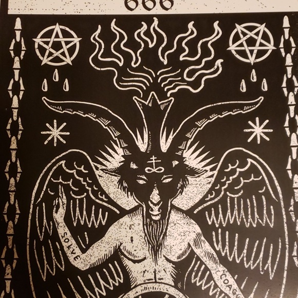 Too Fast Winged Horned Demon Satan Tarot Card 11"x17" Tattoo Lithograph Print - Picture 3 of 5